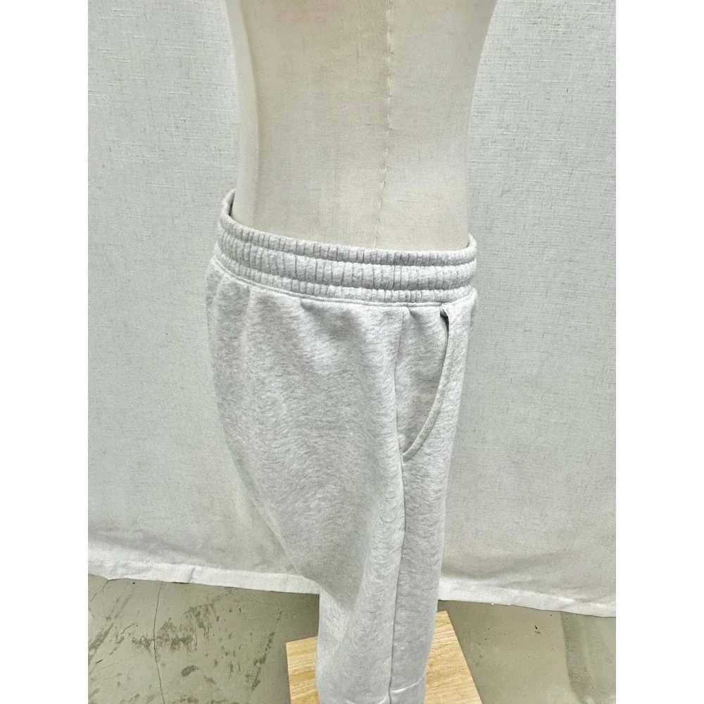 Abercrombie & Fitch Sunday Barrel Sweatpants Women Medium Heather Gray Wide Leg - Picture 13 of 13